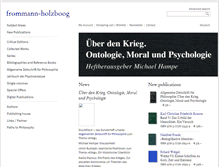 Tablet Screenshot of frommann-holzboog.de